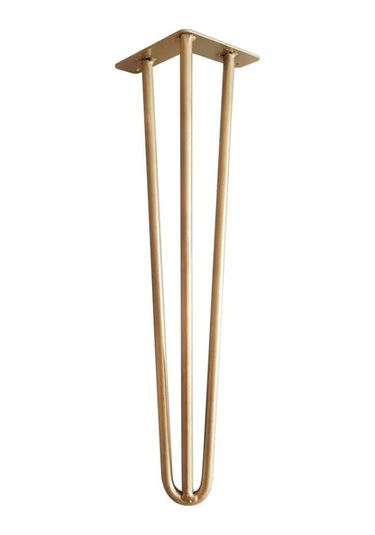 Masa Mobilya Ayakları İçin Metal Altın Gold Firkete Takımı 60 Cm