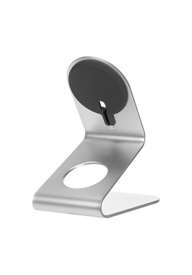 Novahub İphone Uyumlu 12 İçin Kaymaz Alüminyum Şarj Standı - Dikey Kablosuz Şarj Aleti