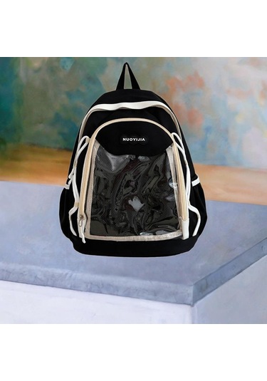 Suntek Moda Sırt Çantası Gündelik Sevimli Genç Kızlar Için Siyah