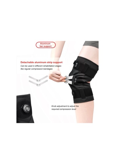 Conventions1 Patella Jel Pedli Ve Yan Stabilizatörlü İnce Dizlik Siyah