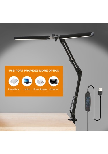 Neoglint D C5v 2a 24w 120led'ler Kelepçeli Salıncak Siyah