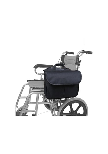 Tekerlekli Sandalye Çantası Yürüteç Organizatör Çantası Siyah Siyah