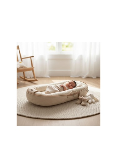 Baby Nest Katlanır Bebek Yuvası Ekru