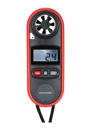 Springsun Mini Dijital Anemometre El Tipi Rüzgar Hızı Ölçüm Cihazı Wt816a Pilsiz
