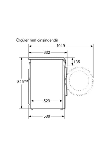 Profilo CGA242X1TR 1200 Devir 9 KG Çamaşır Makinesi