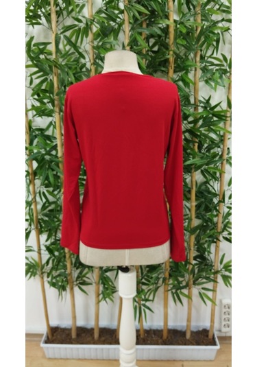 Gülsüm Aydın Kadın Uzun Kollu Bisiklet Yaka Gülümseyen Surat Desenli Viskon Bluz Beyaz