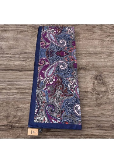 Lacivert-bordo Aker Soft Touch Şal 002 Lacivert