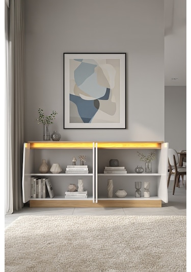 Bohem Konsol Mdf Kapak Altın