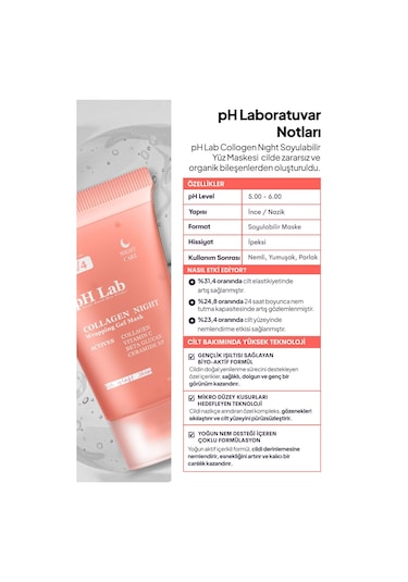 Ph Lab Collagen Night Soyulabilen Kolajen Gece Maskesi 50 ML