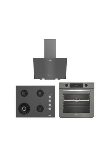 Altus ALA 322 G - ALA 189 DG - ALA 540 B Gri Ankastre Set