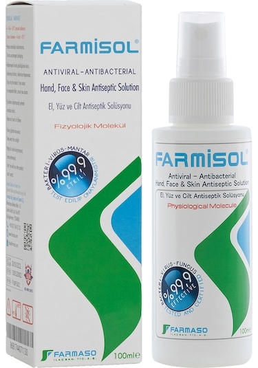 Farmisol El Yüz ve Cilt Antiseptik Solüsyonu 100 ML