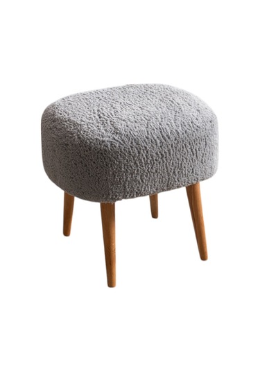 Barel Özel Tasarım Çay Seti, Berjer Ve Puf Ofis Balkon Cafe Bahçe Salon Mobilyası 2 Li Takım Gri Gri