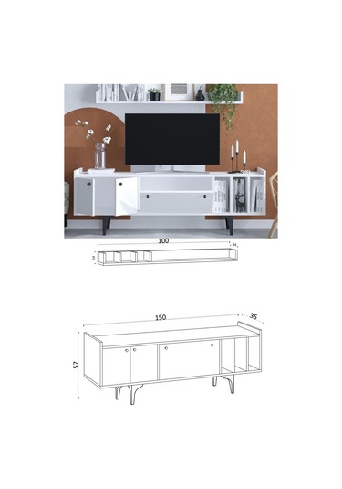 Decormet Rigel Tv Ünitesi Dec0021 Çok Renkli