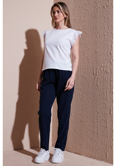 Fashion Friends Bayan Pantolon 25y0477k1 Lacivert Lacivert