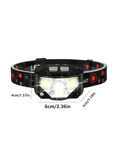 Brightnova Staaricc 2pcs Ultra Parlak Led Şarj Edilebilir Hareket Sensörlü Kafa Lambası 8 Mod Kamp Koşu Balıkçılık Acil Durum Usb Aydınlatma Aksesuarı Altın