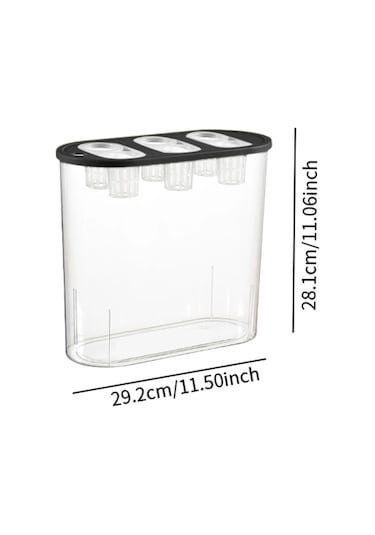 Homyl Hidroponik Yetiştirici Kutusu 6 Delikli Kapalı Masaüstü