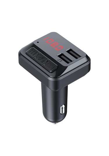 Symbee Siyah Araç Şarj Cihazı - Bluetooth Müzik Oynatıcı, Fm Transmitter, 2 Usb Port, Telefon Cevaplama, Sigara Çakmaklı 3.1a