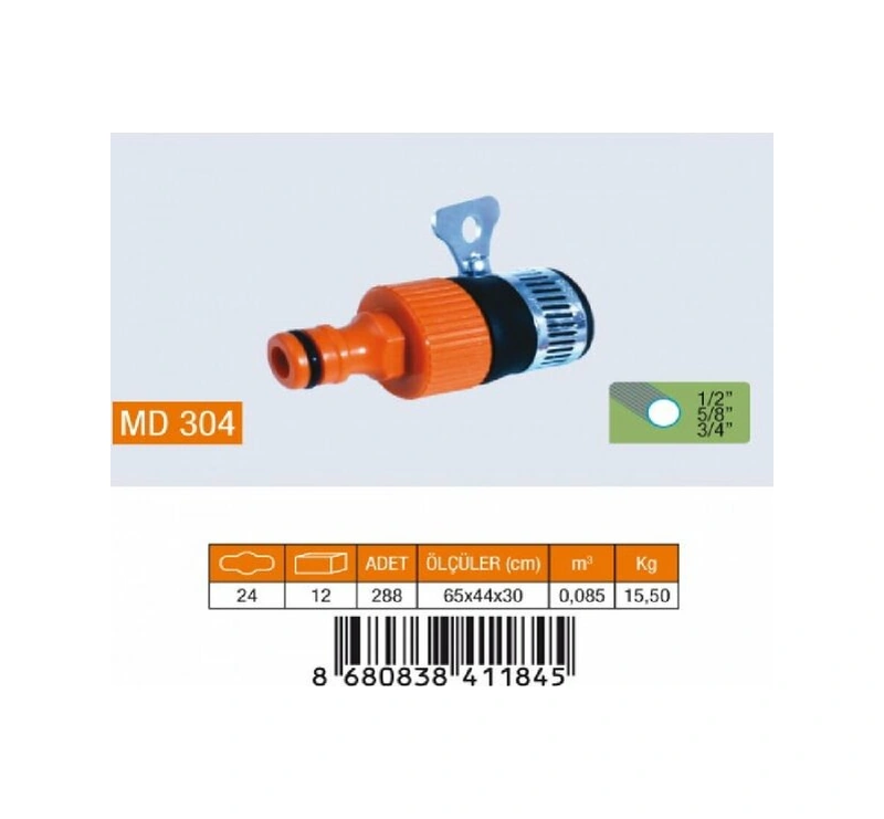 Medalyan Md 304 Otomatık Musluk Baglantısı Kelepçeli