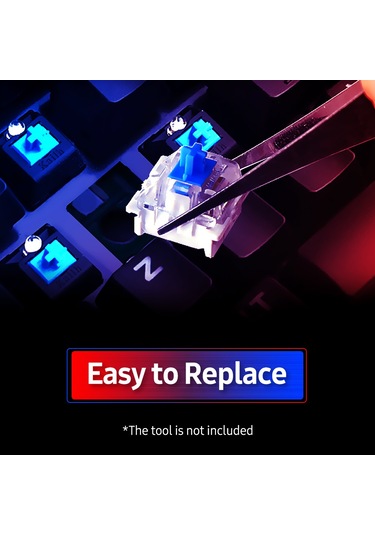 Springsun Outmu Mekanik Klavye Anahtarı - 30 Adet Kırmızı Switch Değiştirilebilir