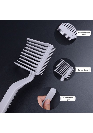 Yifomall Erkek Saç Kesimi Tarak - Anti Statik Düz Saç Fırçası Beyaz