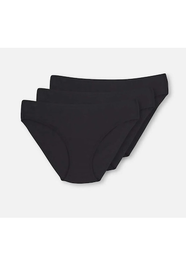 3 Lü Paket Dagi Bayan Klasik Slip Külot 5113kc Siyah
