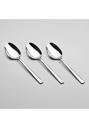 Nehir Dalyan Sade 12 Kişilik 84 Parça Kutulu Çatal Kaşık Bıçak Takımı Gümüş