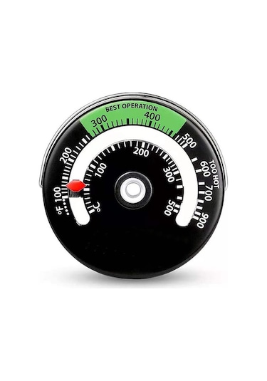 Pazly Yüksek Hassasiyetli Manyetik Şömine Termometresi - 100 F-900 F Ölçüm Aralığı