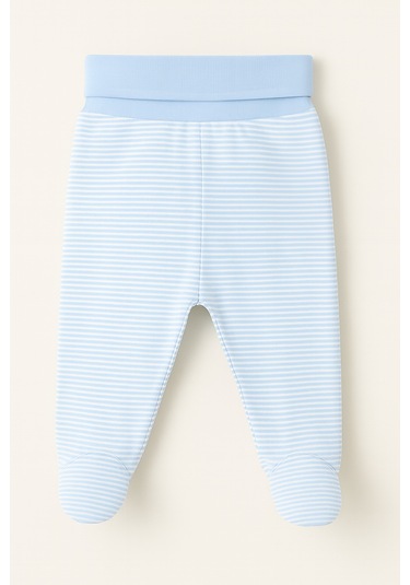 Çizgili Patikli Pantalon Mavi