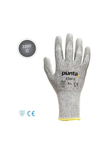 Punta 3300 C - Pu Kaplı Kesilme Dirençli Eldiven