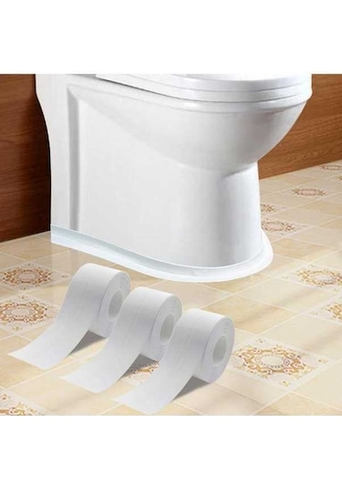 Besthome1 Su Geçirmez Banyo Bandı 3'lü Set, 3.7cmx3.2m, Kalıntı Önleyici Diğer