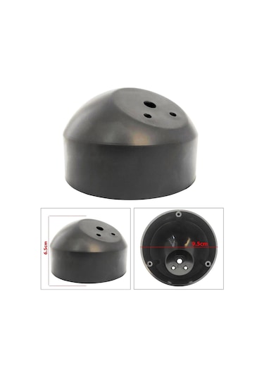Tweeter Dome Kabin Yuvası 10cm Tabansız Siyah 2 Adet