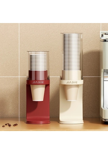 Fochsia Büyük Krem Beyaz Bardak Dağıtıcı, Ev Ofis Hastane Spor Salonu İçin Bardak Askılığı Saklama Ünitesi Krem Beyaz