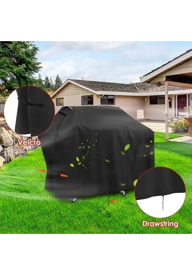 Trendooze Genesis 300 Serisi İçin 3 Burner Barbekü Kapağı, 63 İnç, Dış Mekan İzgara Koruması