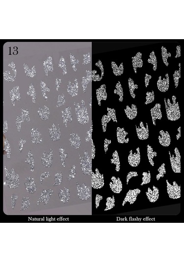 3d Reflektif Efekt Nail Art Sticker Model - 13 55881- 13