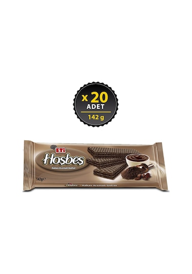 Eti Hoşbeş Kakaolu Kremalı Gofret 20 x 142 G
