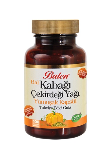 Balen Bal Kabağı Kabak Çekirdeği Yağı 100 Kapsül 1380 MG