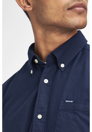 Barbour Marsden Tailored Oxford Gömlek Ny76 Sapphire Navy Lacivert
