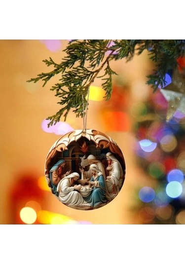 Lijinxu Noel Pencere Kolye Zanaat Noel Paskalya Tatili Stil C