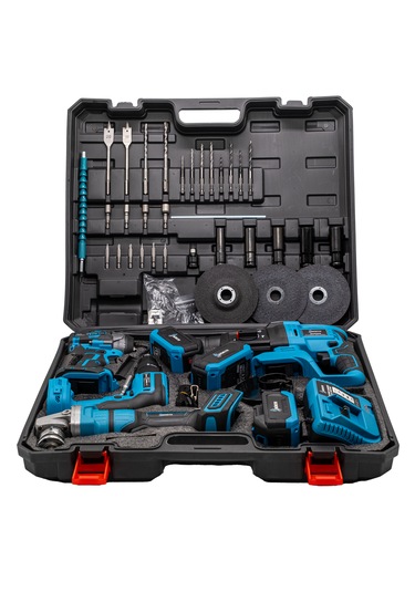 Börth BRTH0008 Hilti + Taşlama + Somun Sıkma + Vidalama Akülü 4'lü Set