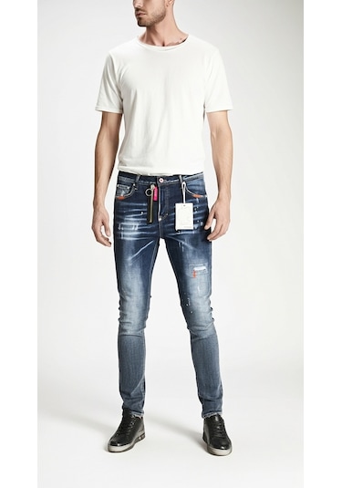 Barmore Indigo Jean Erkek Mavi