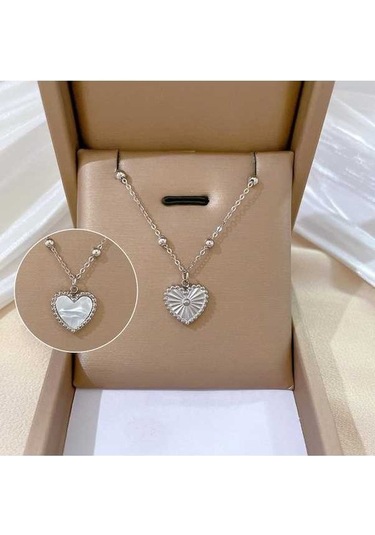 Dancemonkey Titanyum Çelik Geometrik Hayvan Minimalist Kadın Kolye-jhxl30 Gümüş