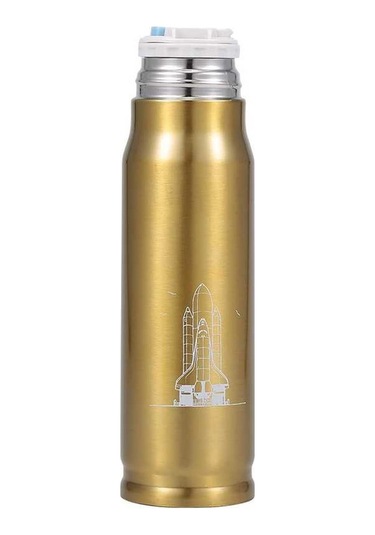 Ulzyvf Paslanmaz Çelik 500ml Termos Matara - Altın Sıcak Soğuk Koruma, Seyahat Ve Spor İçin Altın