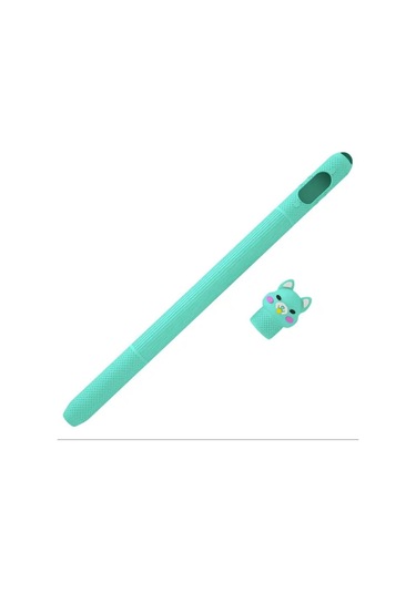 Pencil 2. Nesil Uyumlu,  Koruyucu Silikon Kılıf Kaydırmaz Sevimli Kedi Figürlü Kalem Değildir