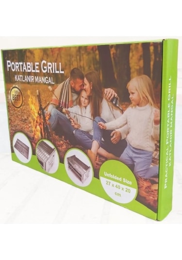 Mizan Çantalı Galvaniz Katlanır Mangal