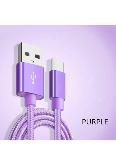 Süper Uzun 1M/2M/3M Hızlı Usb Şarj Kablosu 3 M For Android Gümüş