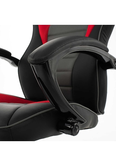 Max Racing Oyuncu Ve Çalışma Koltuğu - Gri-Siyah-Kırmızı-Gri - Siyah Max Racing Oyuncu Ve Çalışma Koltuğu - Gri-Siyah-Kırmızı-Gri - Siyah