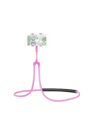 Lemestar Yetenekli Boyun Bağlı Telefon Tutucu - 78 Cm Pembe, Hafif Ve Kompakt, Fotoğraf/videografi İçin Pratik, Unutulmaz Anları Yakala