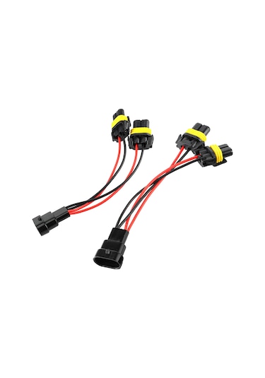Reedark 2 Adet 9005/9006 Araç Farı Dönüştürme Kablosu - Ana'dan Çocuk'a Birden İkiye Bölücü, Çift Xenon Projeksiyon Uyumlu, Plug & Play Montaj