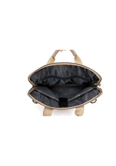 Taba Renk  Beş Bölmeli 13 Ve 14 İnç Evrak Ve Laptop Çantası Taba