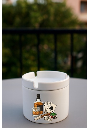 Porselen Baskılı Küllük - Kart